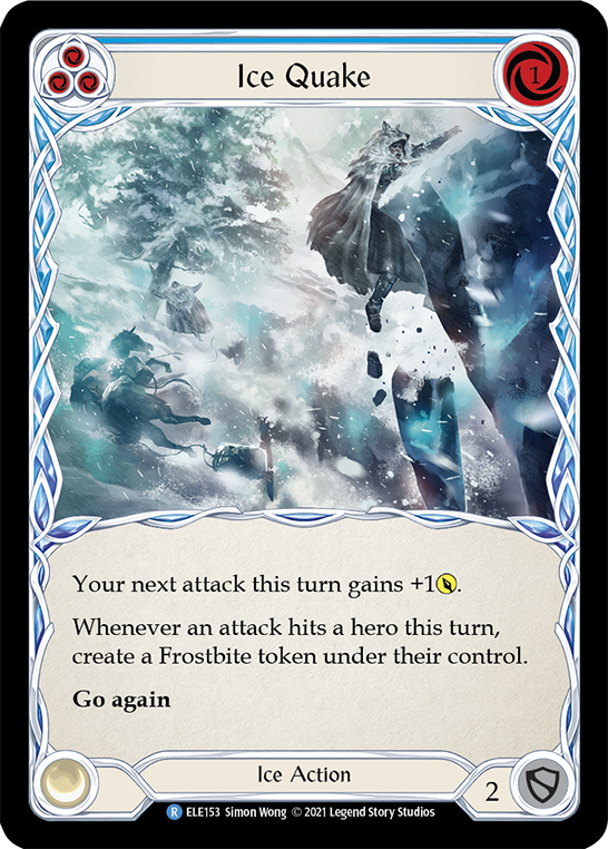 Ice Quake (Blue) [ELE153] (Tales of Aria)  1st Edition Normal | Card Citadel