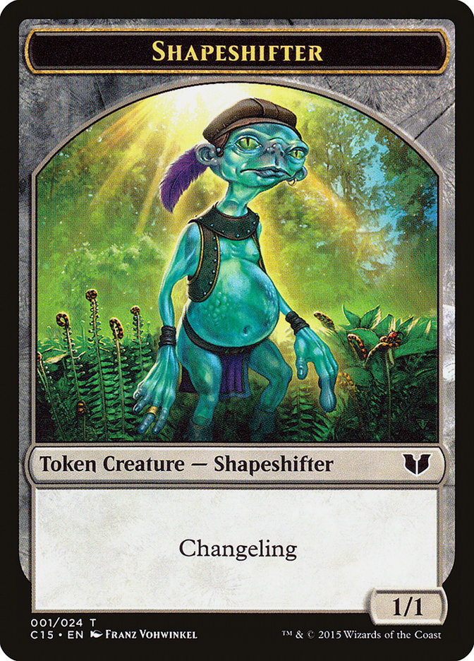 Shapeshifter // Shapeshifter Double-Sided Token [Commander 2015 Tokens] | Card Citadel