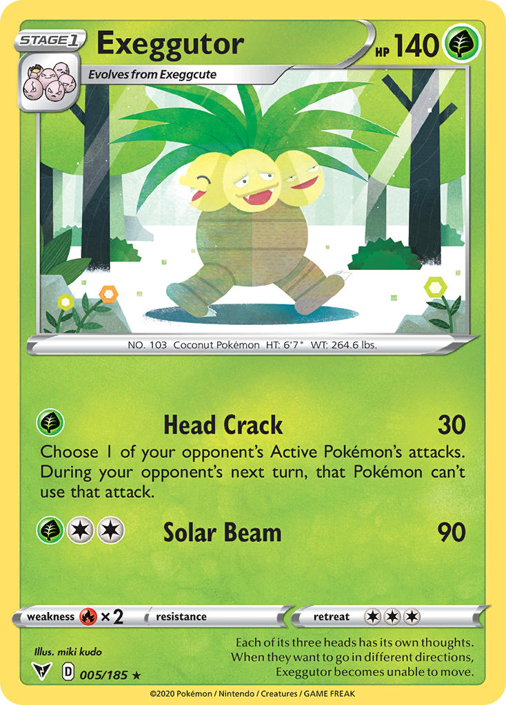 Exeggutor (005/185) [Sword & Shield: Vivid Voltage] | Card Citadel