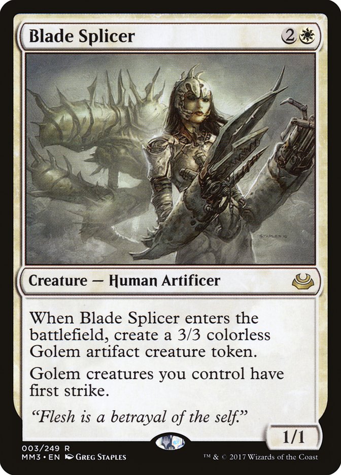 Blade Splicer [Modern Masters 2017] | Card Citadel