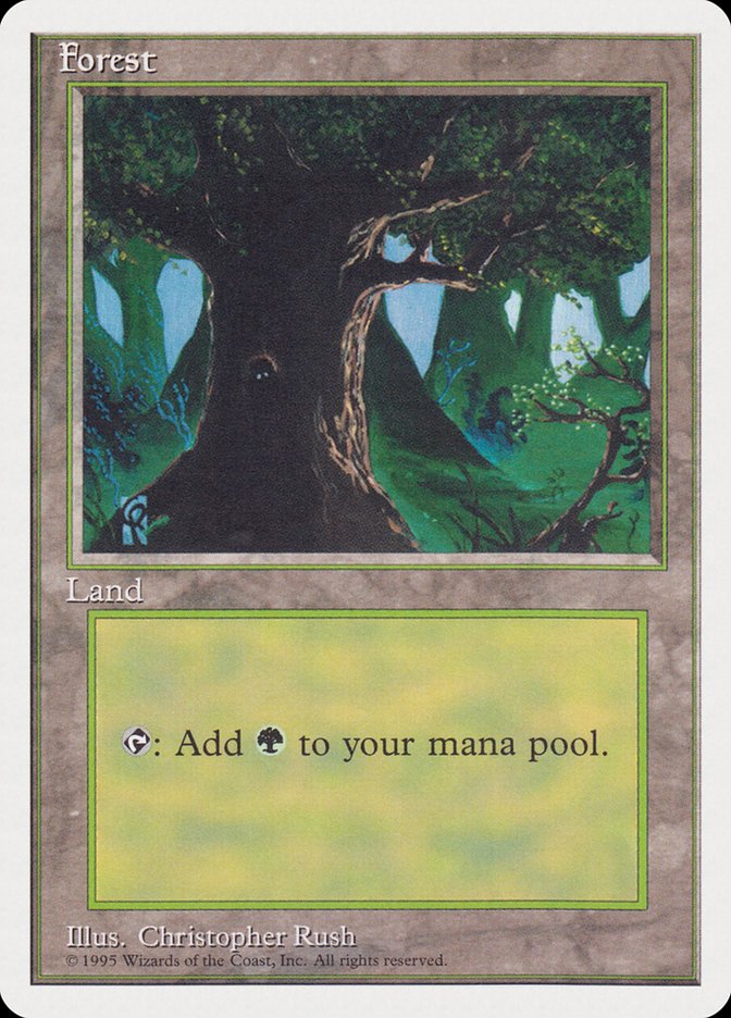 Forest (Creature in Tree Hole) [Rivals Quick Start Set] | Card Citadel