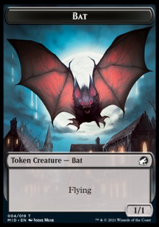 Bat Token [Innistrad: Midnight Hunt Tokens] | Card Citadel