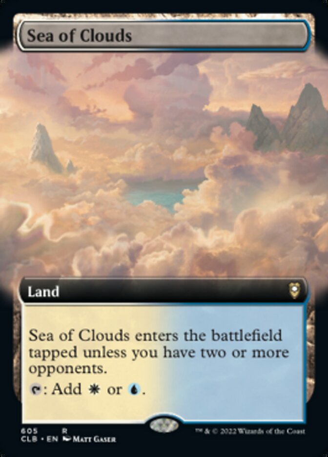 Sea of Clouds (Extended Art) [Commander Legends: Battle for Baldur's Gate] | Card Citadel