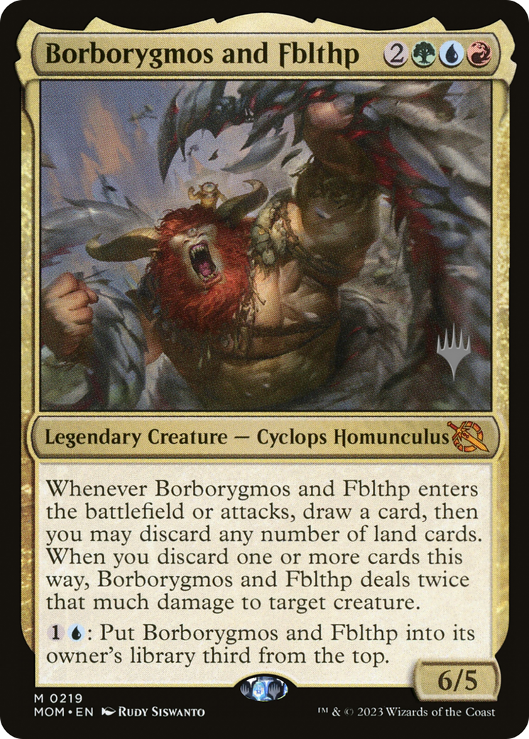 Borborygmos and Fblthp (Promo Pack) [March of the Machine Promos] | Card Citadel