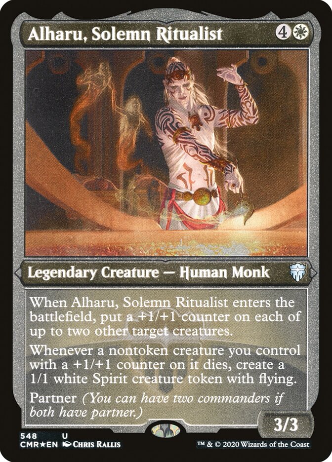 Alharu, Solemn Ritualist (Foil Etched) [Commander Legends] | Card Citadel