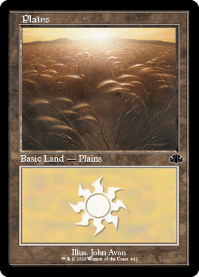 Plains (402) (Retro) [Dominaria Remastered] | Card Citadel