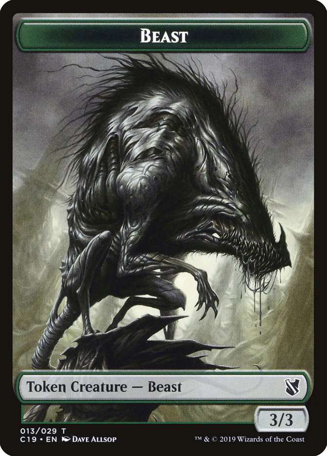 Beast (013/029) [Commander 2019 Tokens] | Card Citadel