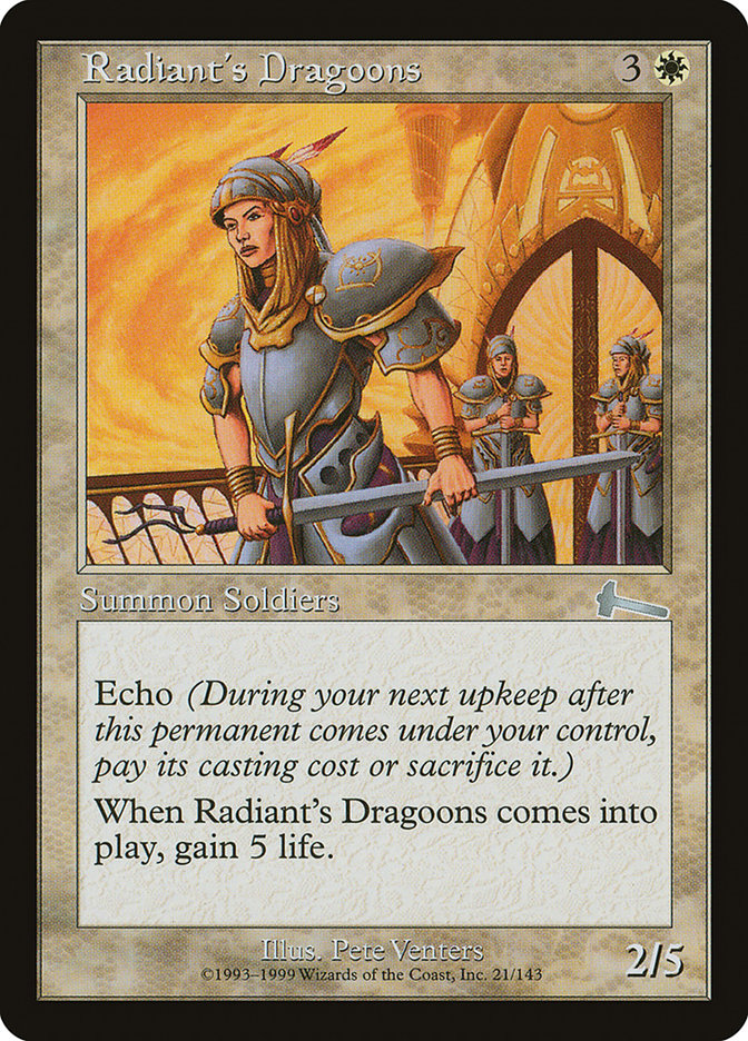 Radiant's Dragoons [Urza's Legacy] | Card Citadel