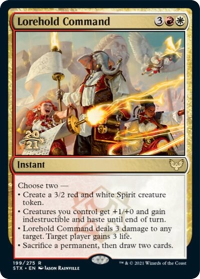 Lorehold Command [Strixhaven: School of Mages Prerelease Promos] | Card Citadel
