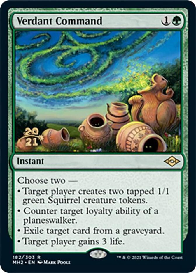 Verdant Command [Modern Horizons 2 Prerelease Promos] | Card Citadel