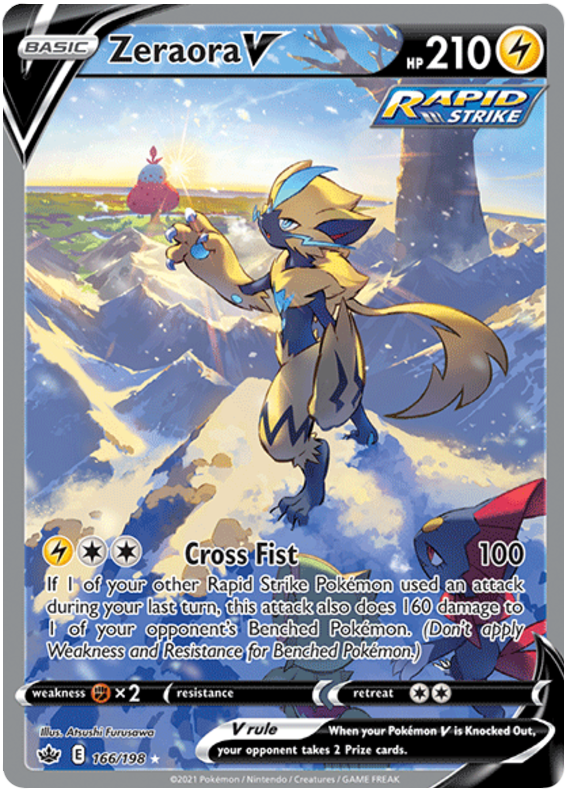 Zeraora V (166/198) [Sword & Shield: Chilling Reign] | Card Citadel