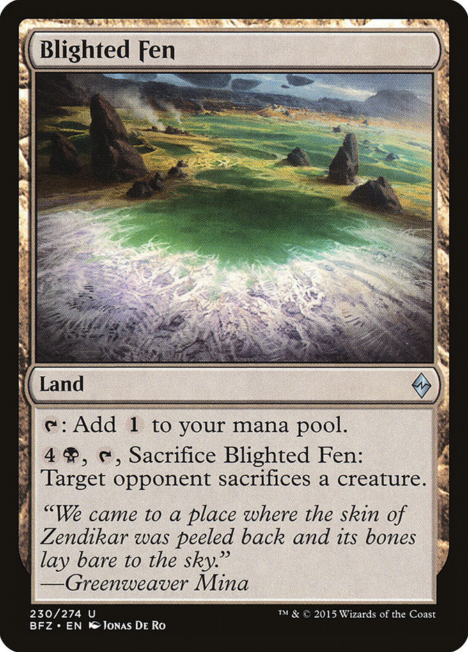 Blighted Fen [Battle for Zendikar] | Card Citadel