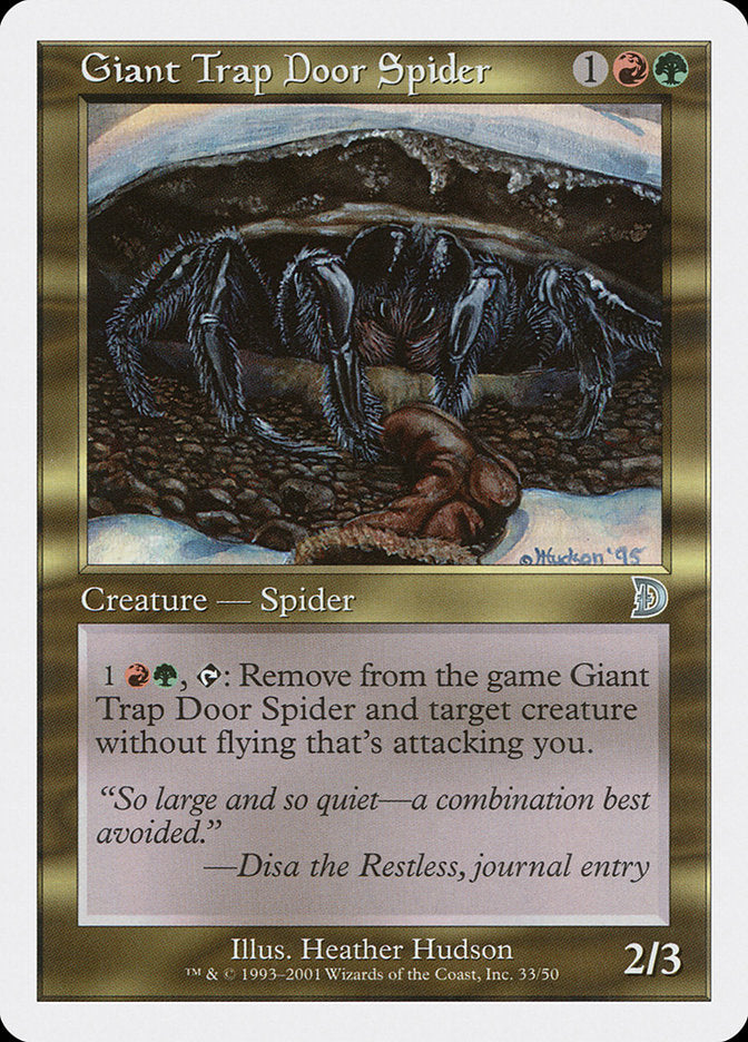 Giant Trap Door Spider [Deckmasters] | Card Citadel