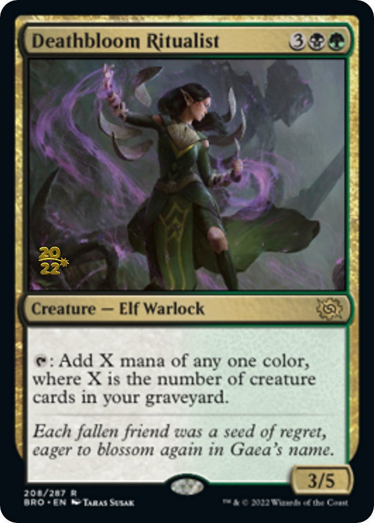 Deathbloom Ritualist [The Brothers' War: Prerelease Promos] | Card Citadel