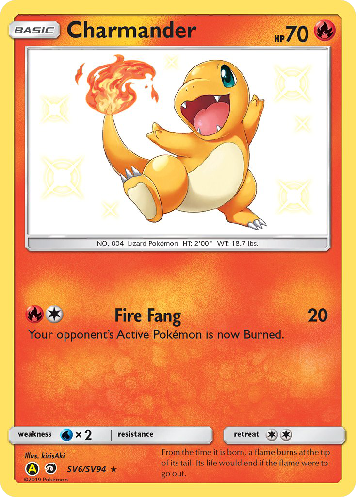 Charmander (SV6/SV94) [Sun & Moon: Hidden Fates - Shiny Vault] | Card Citadel