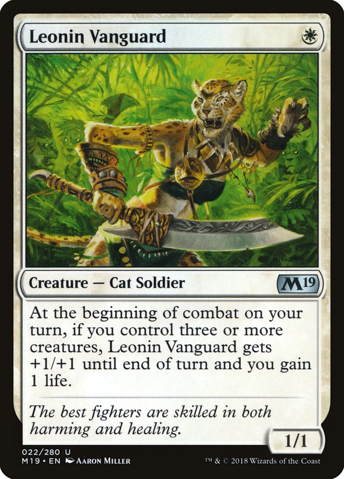 Leonin Vanguard [Core Set 2019] | Card Citadel