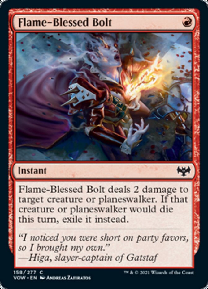 Flame-Blessed Bolt [Innistrad: Crimson Vow] | Card Citadel