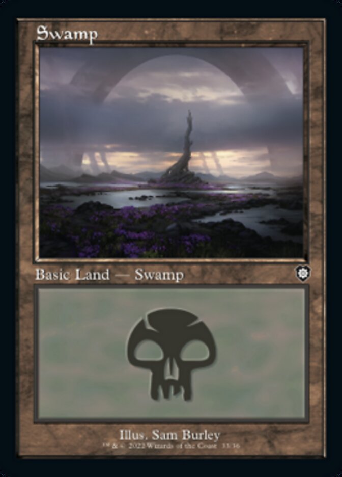 Swamp (033) (Retro) [The Brothers' War Commander] | Card Citadel