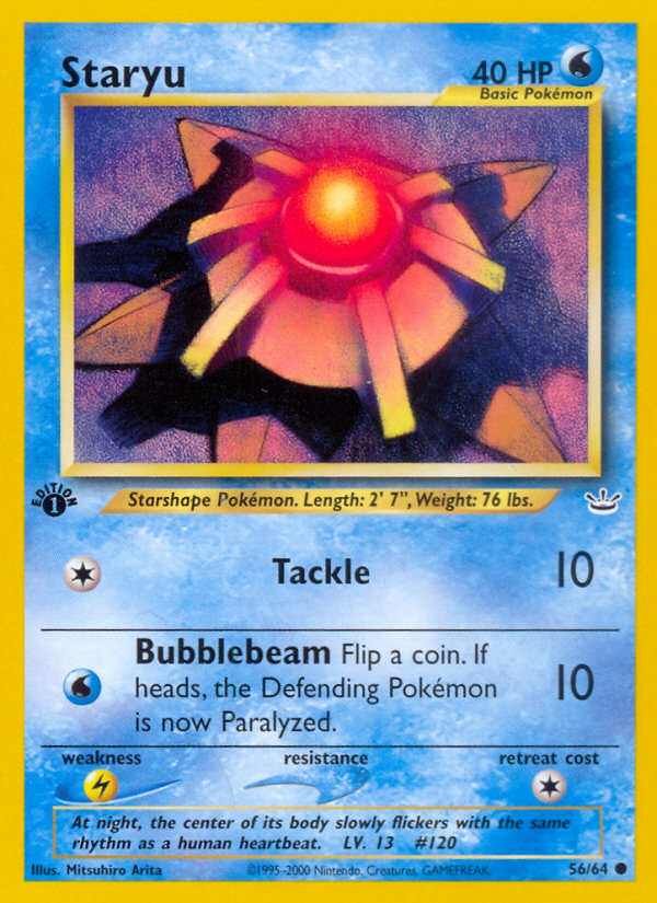 Staryu (56/64) [Neo Revelation 1st Edition] | Card Citadel