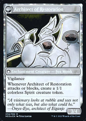 The Restoration of Eiganjo // Architect of Restoration [Kamigawa: Neon Dynasty Prerelease Promos] | Card Citadel