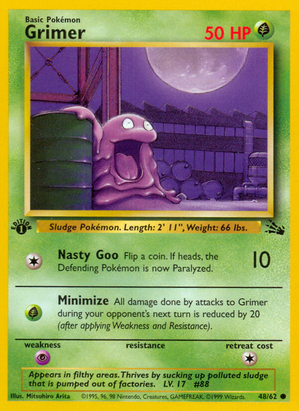 Grimer (48/62) [Fossil 1st Edition] | Card Citadel