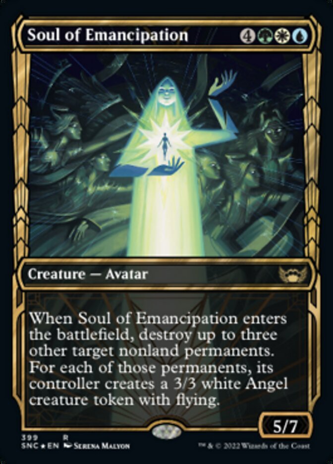 Soul of Emancipation (Showcase Golden Age Gilded Foil) [Streets of New Capenna] | Card Citadel