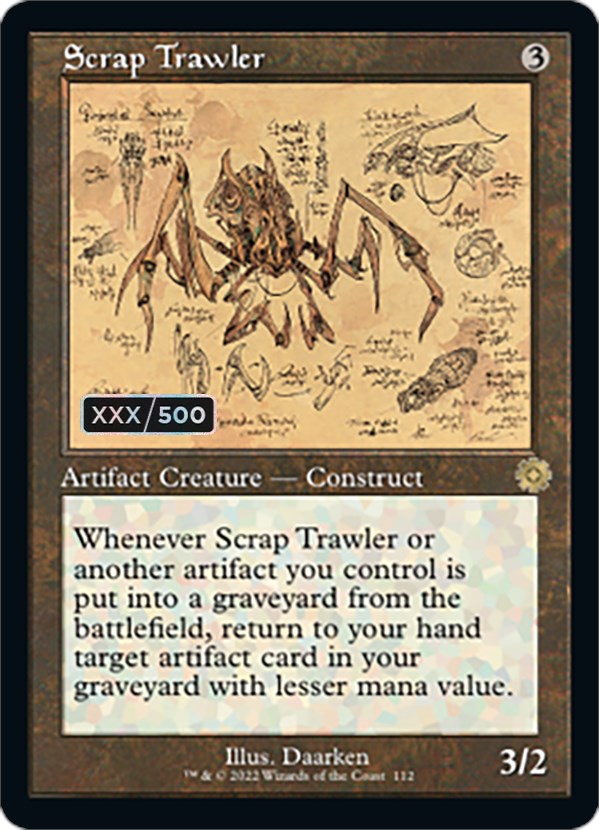 Scrap Trawler (Retro Schematic) (Serial Numbered) [The Brothers' War Retro Artifacts] | Card Citadel