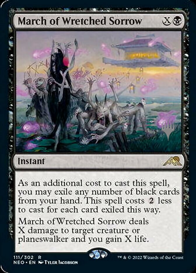 March of Wretched Sorrow (Promo Pack) [Kamigawa: Neon Dynasty Promos] | Card Citadel