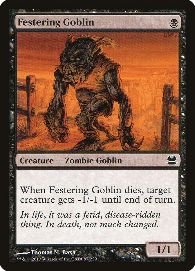Festering Goblin [Modern Masters] | Card Citadel