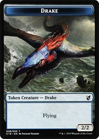 Drake // Human Double-sided Token [Commander 2019 Tokens] | Card Citadel