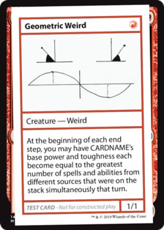 Geometric Weird (2021 Edition) [Mystery Booster Playtest Cards] | Card Citadel