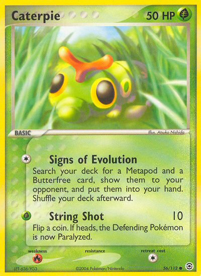 Caterpie (56/112) [EX: FireRed & LeafGreen] | Card Citadel