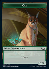 Cat // Wizard Double-sided Token [Streets of New Capenna Tokens] | Card Citadel
