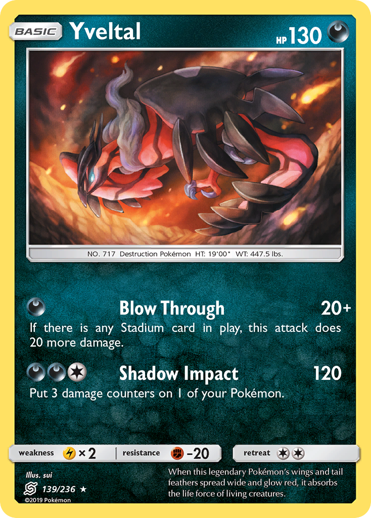 Yveltal (139/236) [Sun & Moon: Unified Minds] | Card Citadel