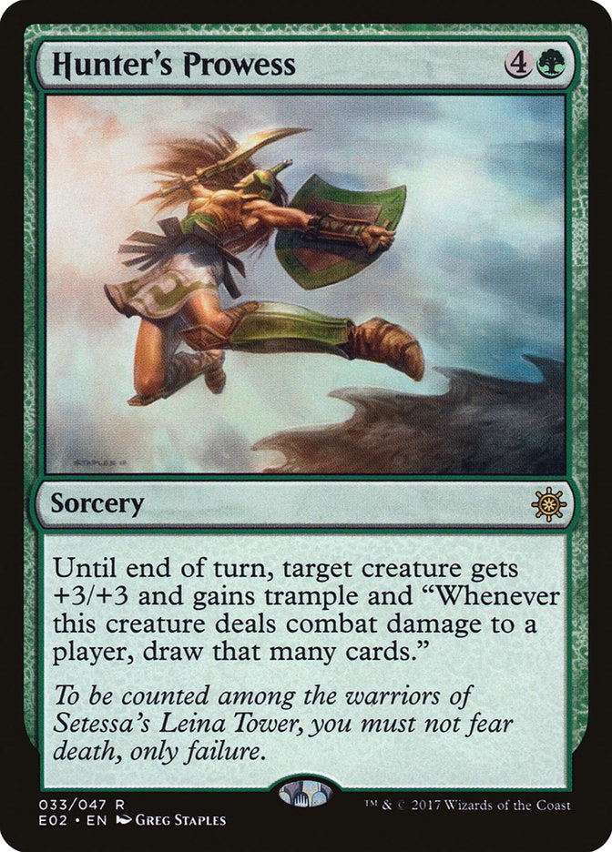 Hunter's Prowess [Explorers of Ixalan] | Card Citadel