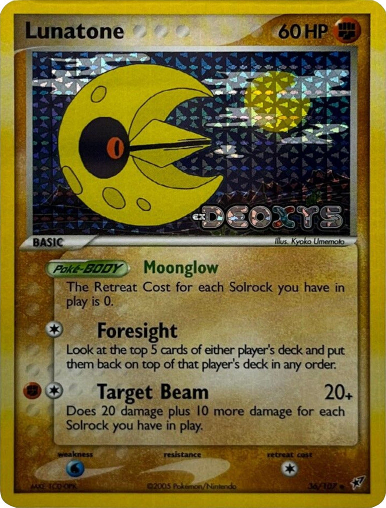 Lunatone (36/107) (Stamped) [EX: Deoxys] | Card Citadel