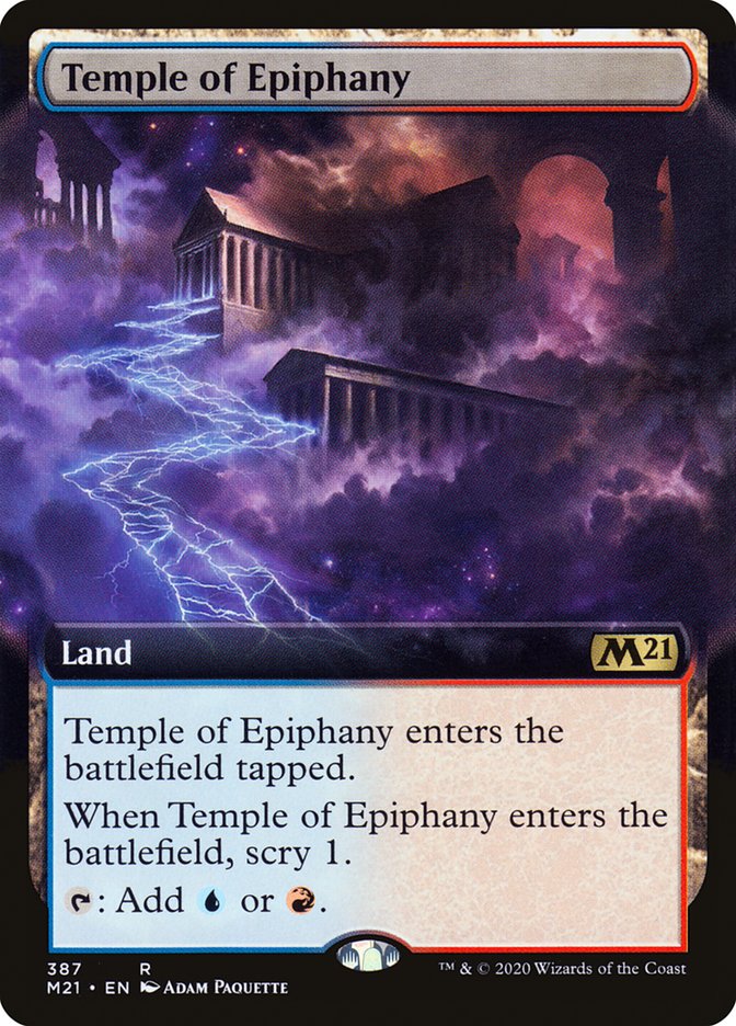 Temple of Epiphany (Extended Art) [Core Set 2021] | Card Citadel