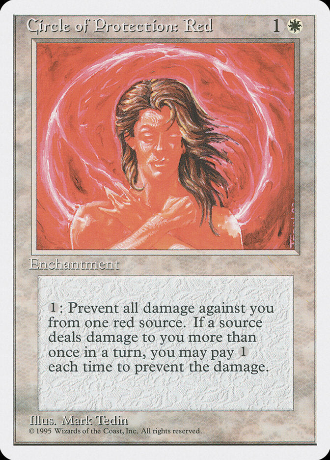 Circle of Protection: Red [Fourth Edition] | Card Citadel