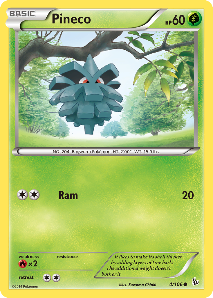 Pineco (4/106) [XY: Flashfire] | Card Citadel