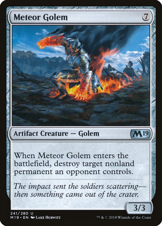 Meteor Golem [Core Set 2019] | Card Citadel