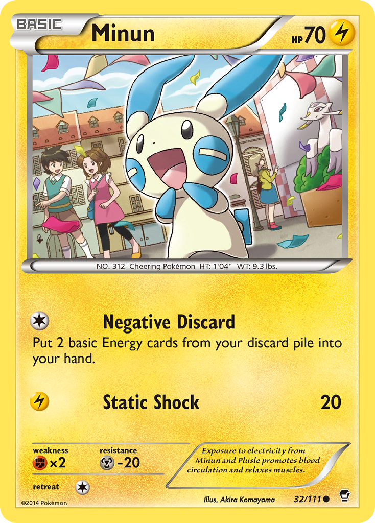 Minun (32/111) [XY: Furious Fists] | Card Citadel