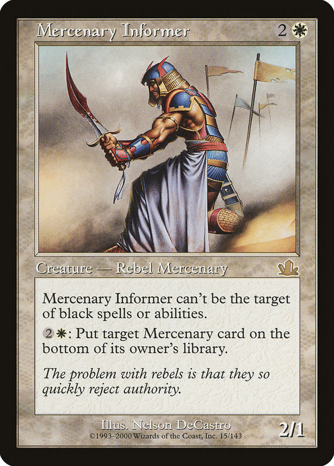 Mercenary Informer [Prophecy] | Card Citadel