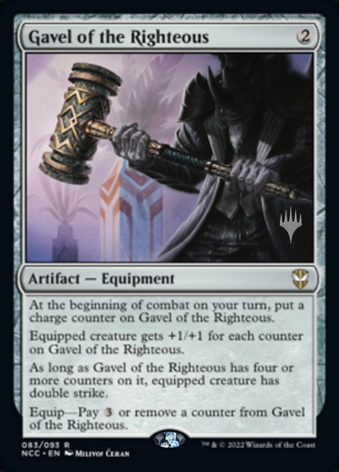 Gavel of the Righteous (Promo Pack) [Streets of New Capenna Commander Promos] | Card Citadel