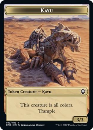Kavu // Angel Double-sided Token [Dominaria United Commander Tokens] | Card Citadel