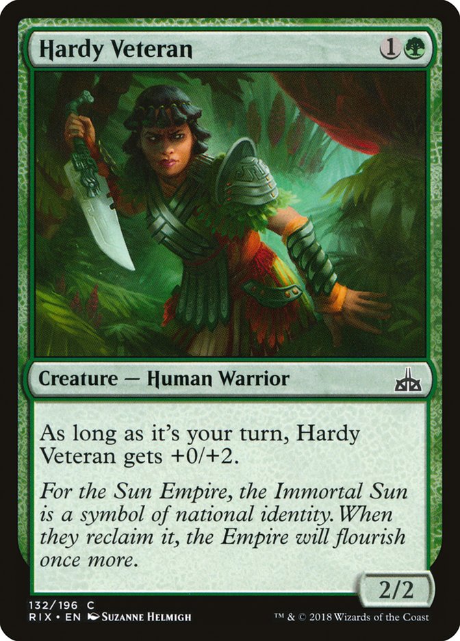 Hardy Veteran [Rivals of Ixalan] | Card Citadel