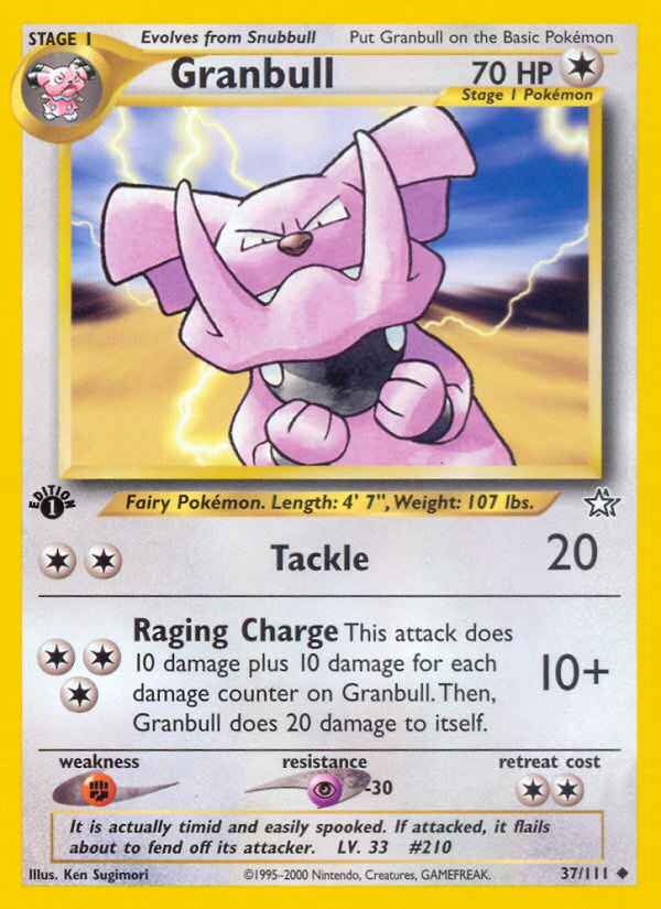 Granbull (37/111) [Neo Genesis 1st Edition] | Card Citadel