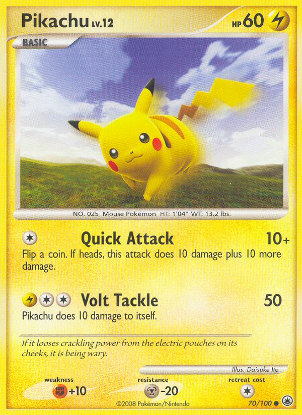 Pikachu (70/100) [Diamond & Pearl: Majestic Dawn] | Card Citadel