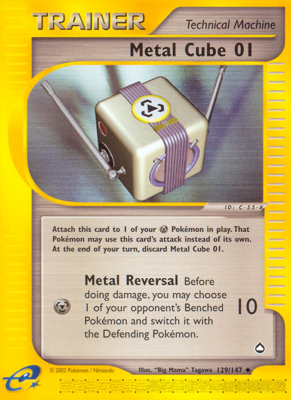Metal Cube 01 (129/147) [Aquapolis] | Card Citadel