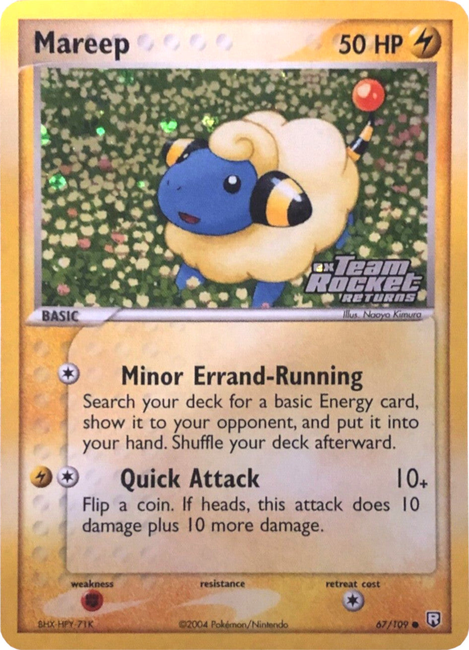 Mareep (67/109) (Stamped) [EX: Team Rocket Returns] | Card Citadel