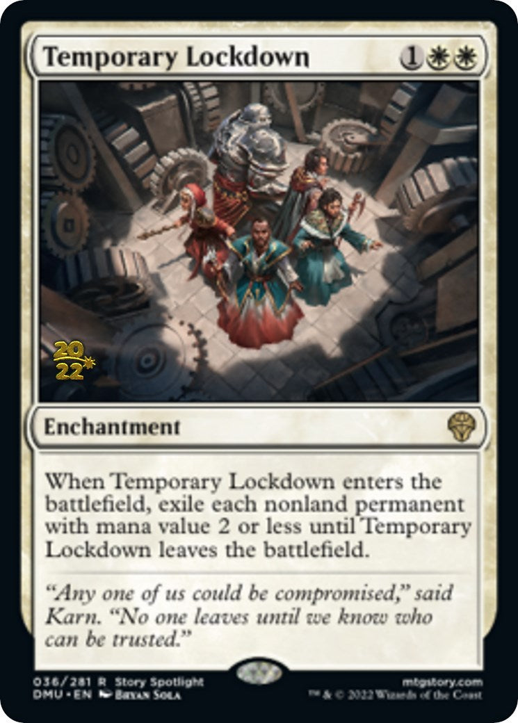 Temporary Lockdown [Dominaria United Prerelease Promos] | Card Citadel